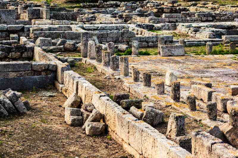 Archaeological site of Egnazia in Puglia Italy