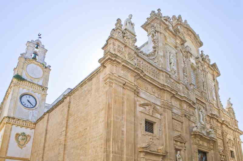 facade of St. Agaha Cathedral Gallipoli