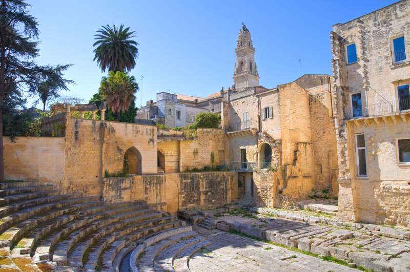 Innenansicht des römischen Theaters in Lecce