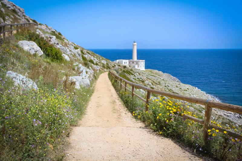 Leuchtturm Punta Palascia im Gebiet von Otranto