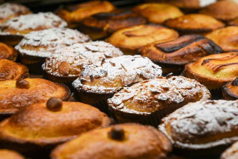 different sorts of Pasticciotto pastry in Puglia Italy